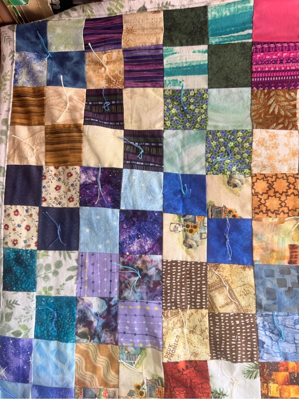 Handmade Multicolor Patchwork Quilt - Vibrant Home Bedding